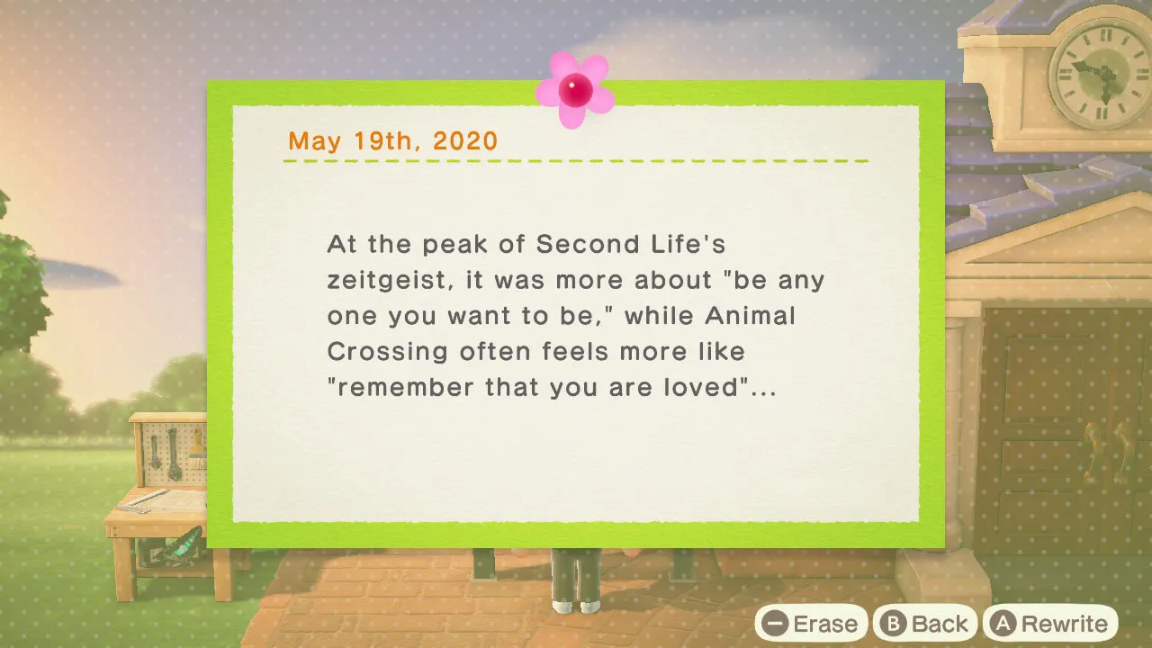 Animal Crossing New Horizons bulletin board